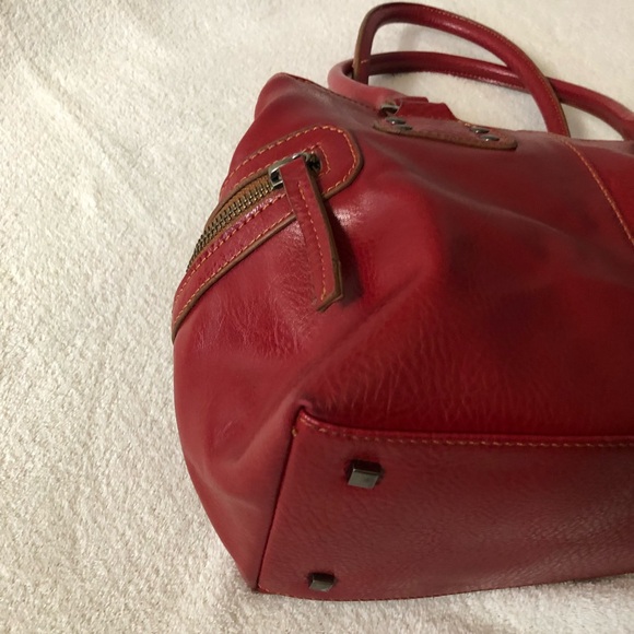 Matt & Nat red satchel bag purse handbag - Picture 4 of 7